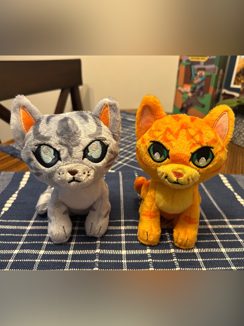 Jayfeather & Firestar Warrior Cats plush new
